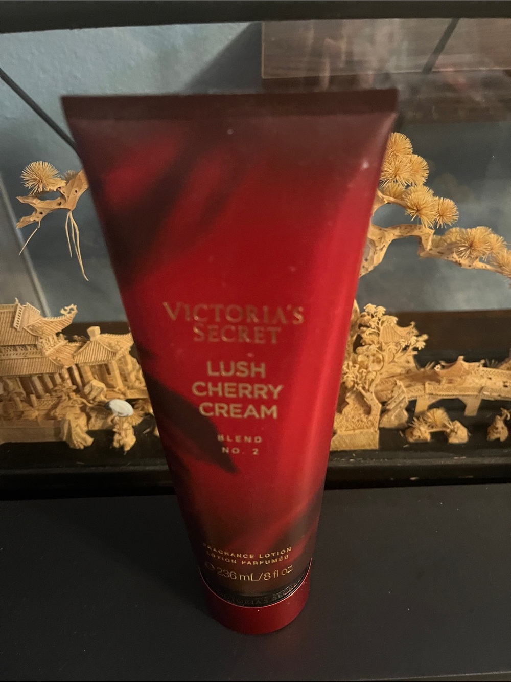Victoria's Secret Lush Cherry Cream Lotion - Red